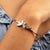 Butterfly Charm Open Bangle