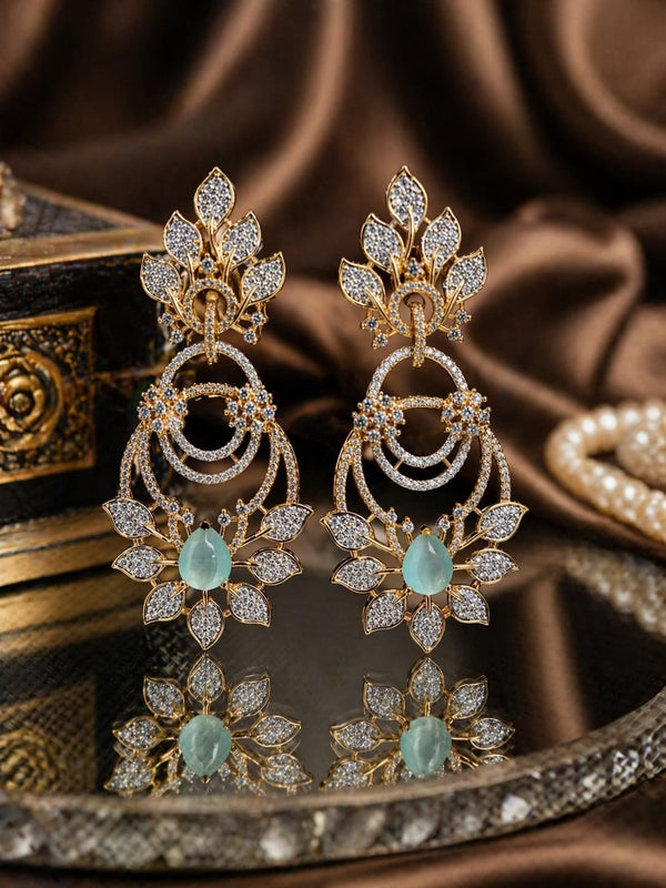Aqua Bloom Earrings