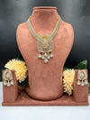 Aarohi Gold-Silver Cascade Necklace Set